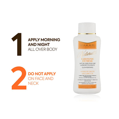 Makari carotonic extreme body lotion fade acne blemishes