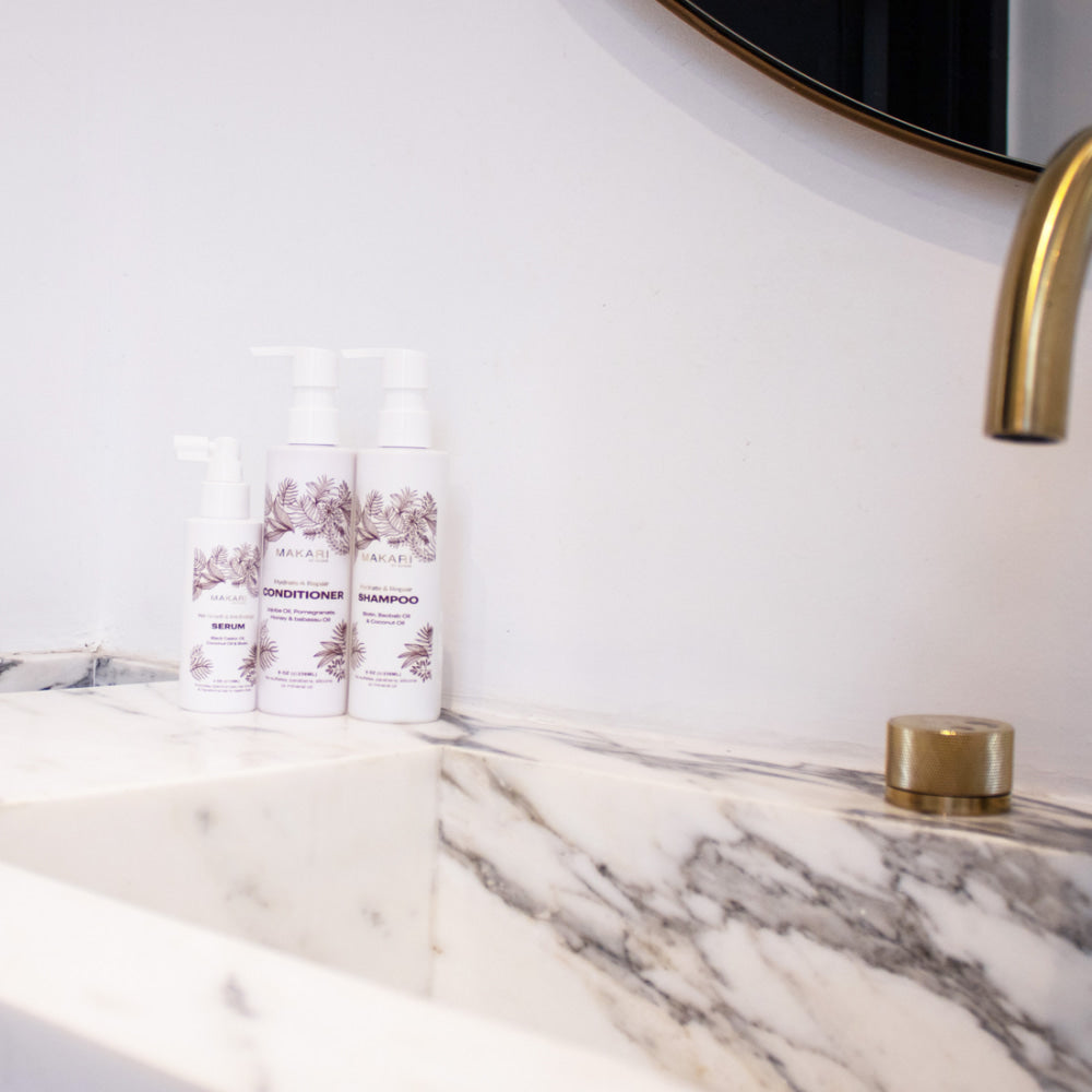 Makari Hair Set Including Shampoo + Conditioner + Serum