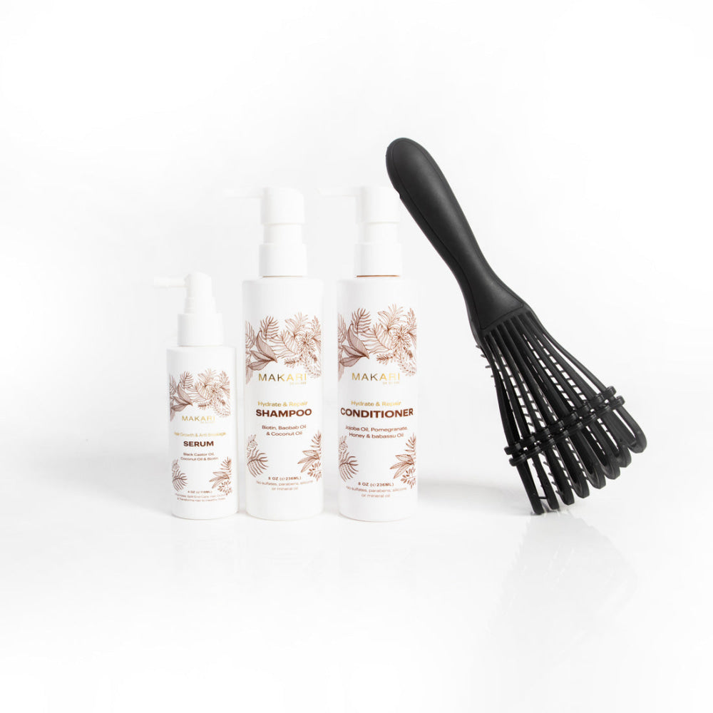 Makari Hair Set Including Shampoo + Conditioner + Serum