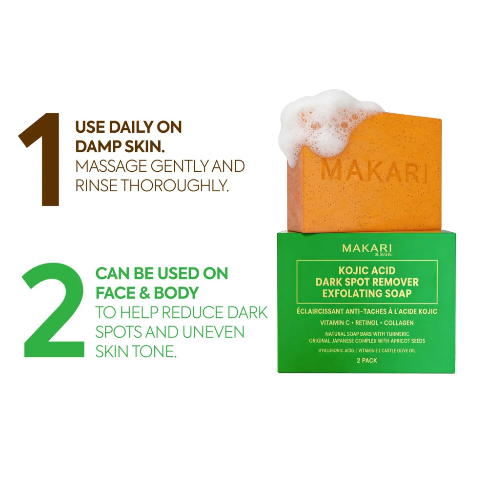 Fade stubborn dark spots with kojic azelaic acid kit